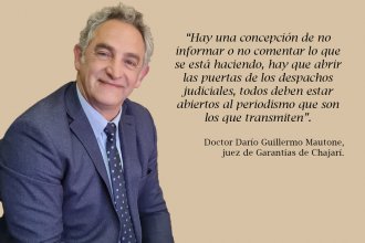 “Se debe tener contacto desde la justicia con la sociedad, para rendir cuentas”, dijo el juez Mautone y habló de todo