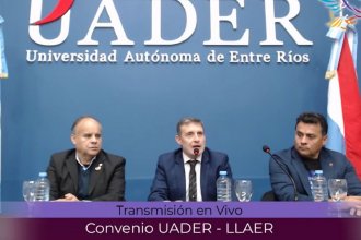 Mientras se debate la alianza electoral, Filipuzzi se adelantó: la UADER firmó un convenio con LLA