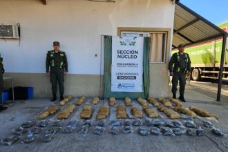 Droga por encomienda: incautan 50 kilos de marihuana tras entrega controlada conducida desde Entre Ríos