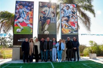 Gualeguay, de selección argentina: homenajearon a Burruchaga, Medina Bello y Martínez