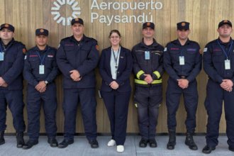 Aeropuerto de la costa del Uruguay incorpora destacamento de Bomberos que estará operativo 24x7