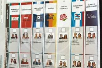 Anticipan cómo será la Boleta Única de Papel para votar senadores y diputados en Entre Ríos