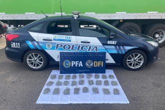 Policía Federal incautó droga en encomienda y capturó a los dos implicados