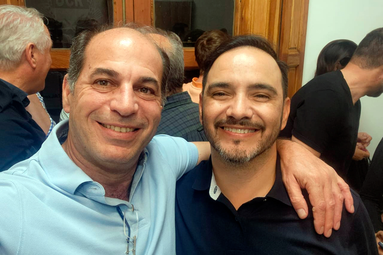 López con el gobernador electo de Corrientes.