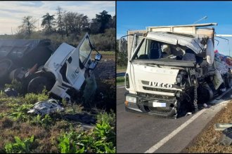 Dos transportistas perdieron la vida en choque frontal y un acompañante resultó herido de gravedad