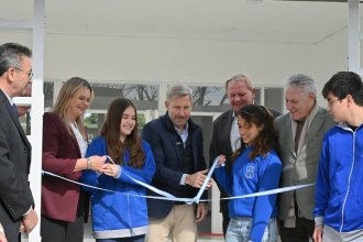 Frigerio inauguró el nuevo edificio de una escuela entrerriana