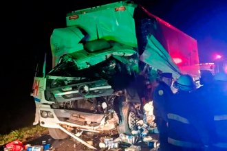 Otro choque trágico entre dos camiones en Entre Ríos: fue en RN14 y el fallecido es de Buenos Aires