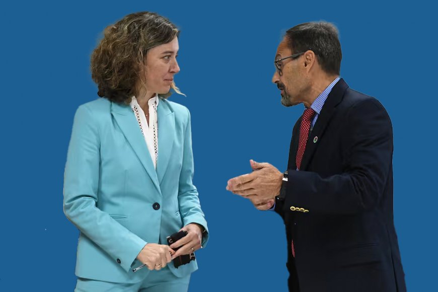 Cecilia Goyeneche junto al procurador Jorge García