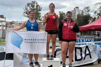 Carmela lo hizo. La concordiense se coronó campeona nacional en lanzamiento de martillo