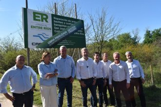 Bacheo en la exruta 26 y reparación de la Sala de Hombres: Frigerio estuvo en dos obras que llegaron a término en el departamento Colón
