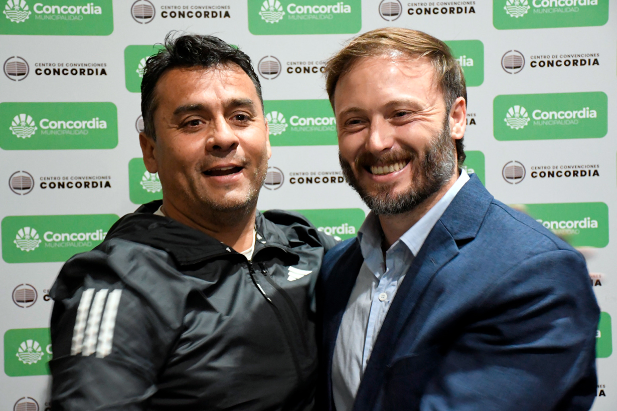 Laumann y Azcué, juntos en Concordia.