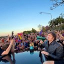 Megáfono en mano: “Vamos a ganar en la tierra de Justo José de Urquiza”
