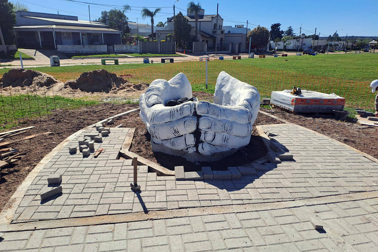 Avanza la obra del Paseo Manos del Cosechero.