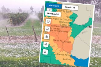 Un sistema de tormentas entre fuertes y severas afectará a Entre Ríos