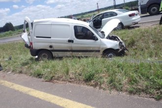 Hospitalizaron a una mujer que se accidentó sobre la RN14