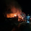 Ardió en llamas un colectivo en la autovía “Artigas” de la RN14