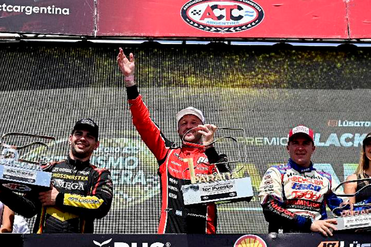 Canapino, Martínez y Werner, en Paraná.