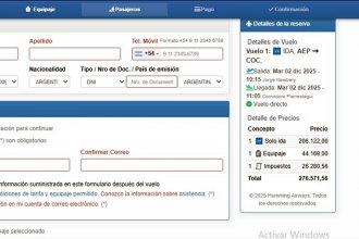 Están a la venta los vuelos de Aeroparque a Concordia desde el 2 de diciembre: detalles del precio