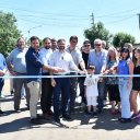 Azcué inauguró la repavimentación de una calle y remarcó que “se hizo con recursos municipales”