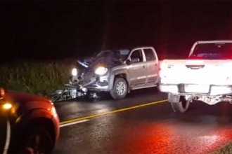 Dos motociclistas murieron al ser atropellados por una camioneta en una ruta de Entre Ríos