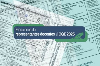 Semana de elecciones en el CGE: los representantes docentes se elegirán mediante Boleta Única