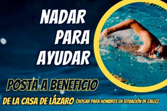 Llega &ldquo;Nadar para ayudar&rdquo;, en solidaridad con un refugio para hombres en situación de calle
