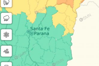 Renovaron el aviso por tormentas en Entre Ríos: a qué departamentos abarca y por cuánto tiempo