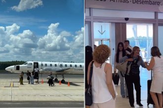 &ldquo;Qué lindo son los días del reencuentro en el Aeropuerto de Concordia&rdquo;. Posteo muestra la llegada de un avión de Humming Airways