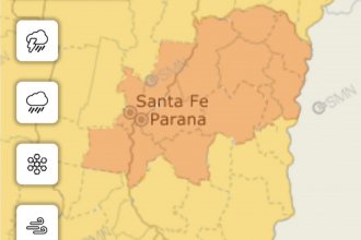 Alertas naranja y amarilla: anuncian tormentas fuertes para este fin de semana
