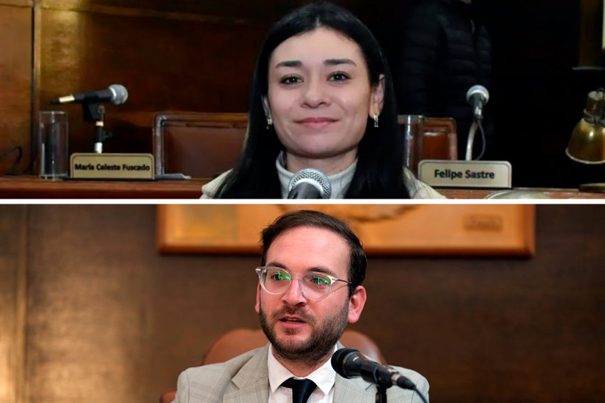 Concejales Eliana Lagraña y Felipe Sastre.