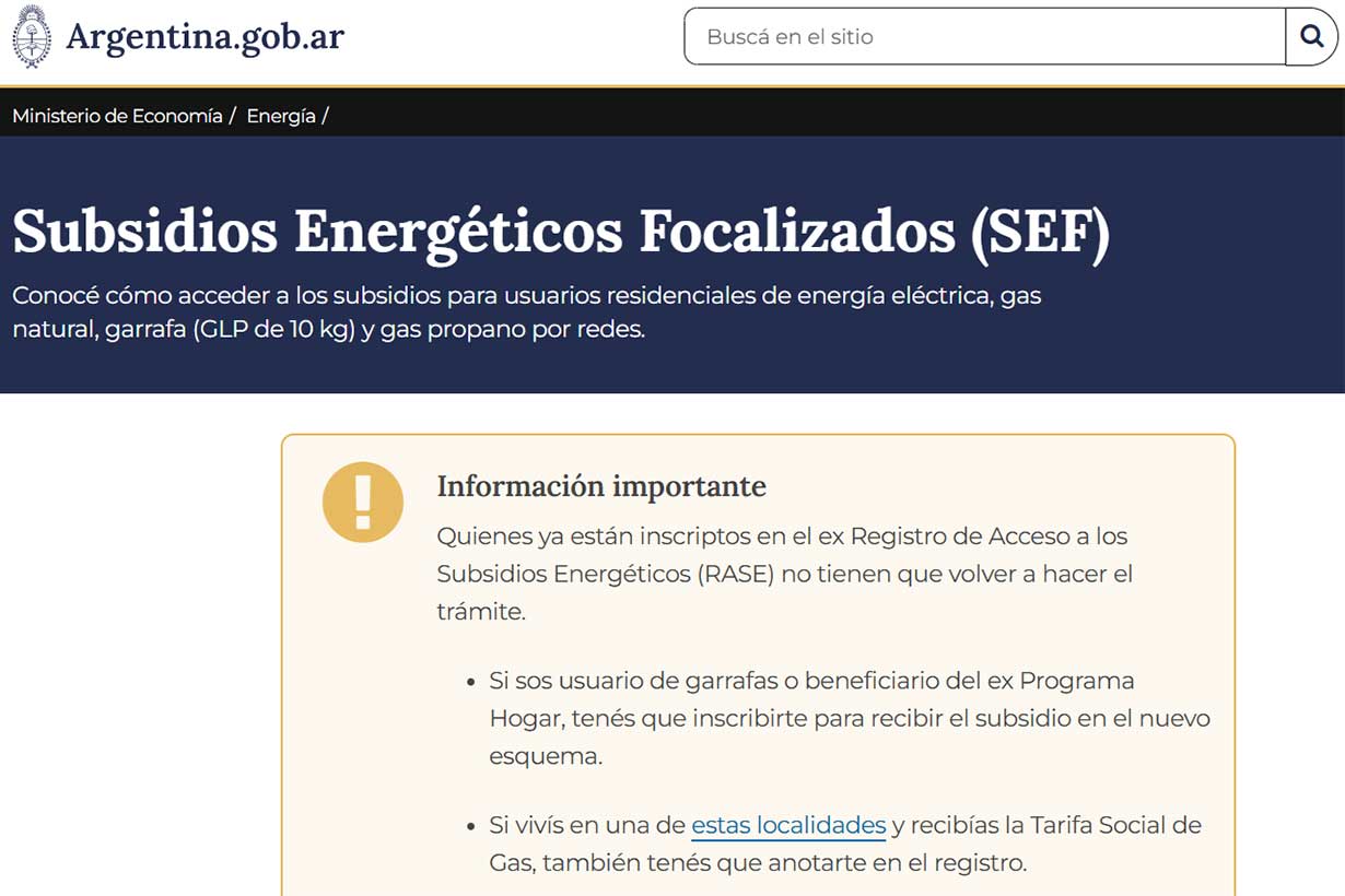 Lanzan una nueva web para tramitar subsidios a la luz y al gas. Cómo funciona y qué requisitos exige para ser subsidiado - Noticias - Elentrerios.com