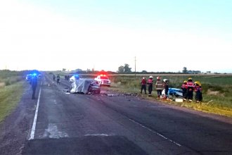 Tres fallecidos y varios heridos tras choque frontal en ruta provincial