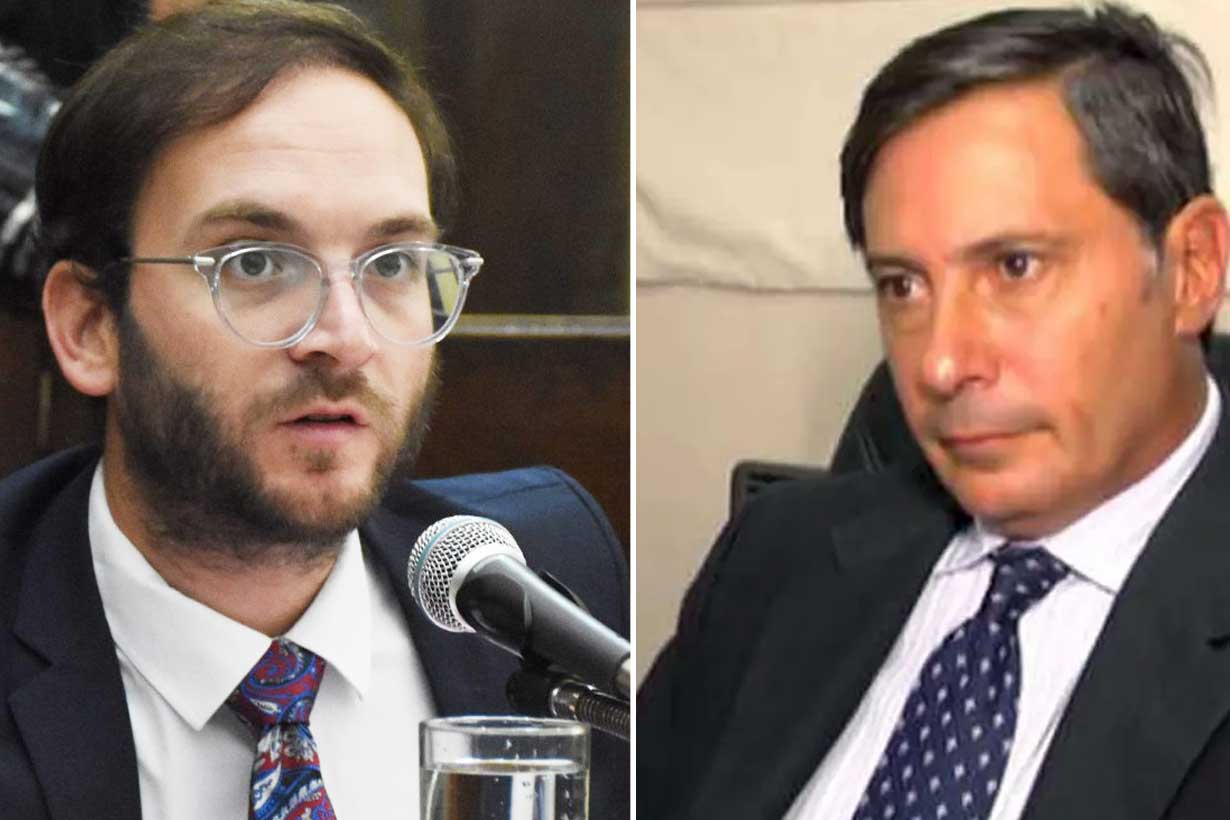 Feliz Sastre y el juez Aníbal Lafourcade