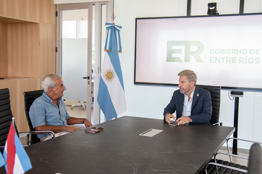 El exgobernador, recibido por el actual mandatario