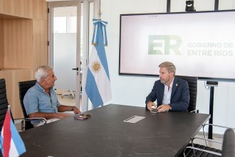 Frigerio recibió al exgobernador Moine que le transmitió que coincide &ldquo;con la necesidad de una reforma laboral&rdquo;