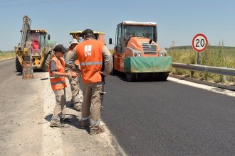 Vialidad Nacional realiza trabajos de reparación en la ruta 18, en la zona donde falleció Carlos Medina