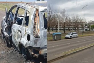 Cuerpo hallado en un auto incinerado: el sospechoso es estudiante universitario y fue detenido cuando salía de la Facultad