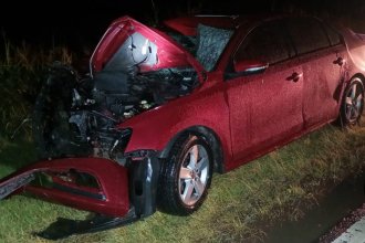 Choque entre camión y vehículo particular provocó lesiones a un automovilista