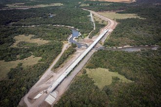 Afirman que está por terminarse el puente de 400 metros sobre el río Gualeguaychú