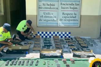 En un puesto caminero, secuestraron réplicas de armas de fuego