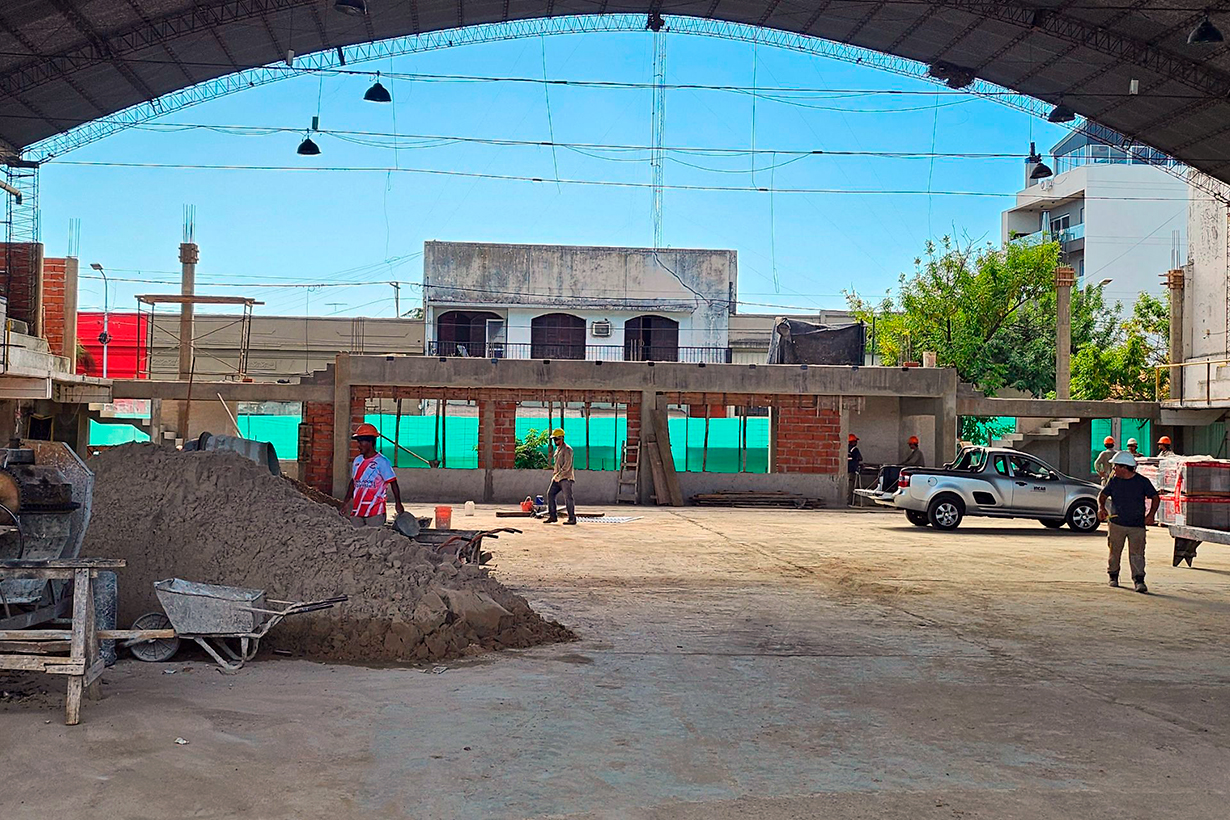 Concordia: gimnasio sobre calle Entre Ríos.