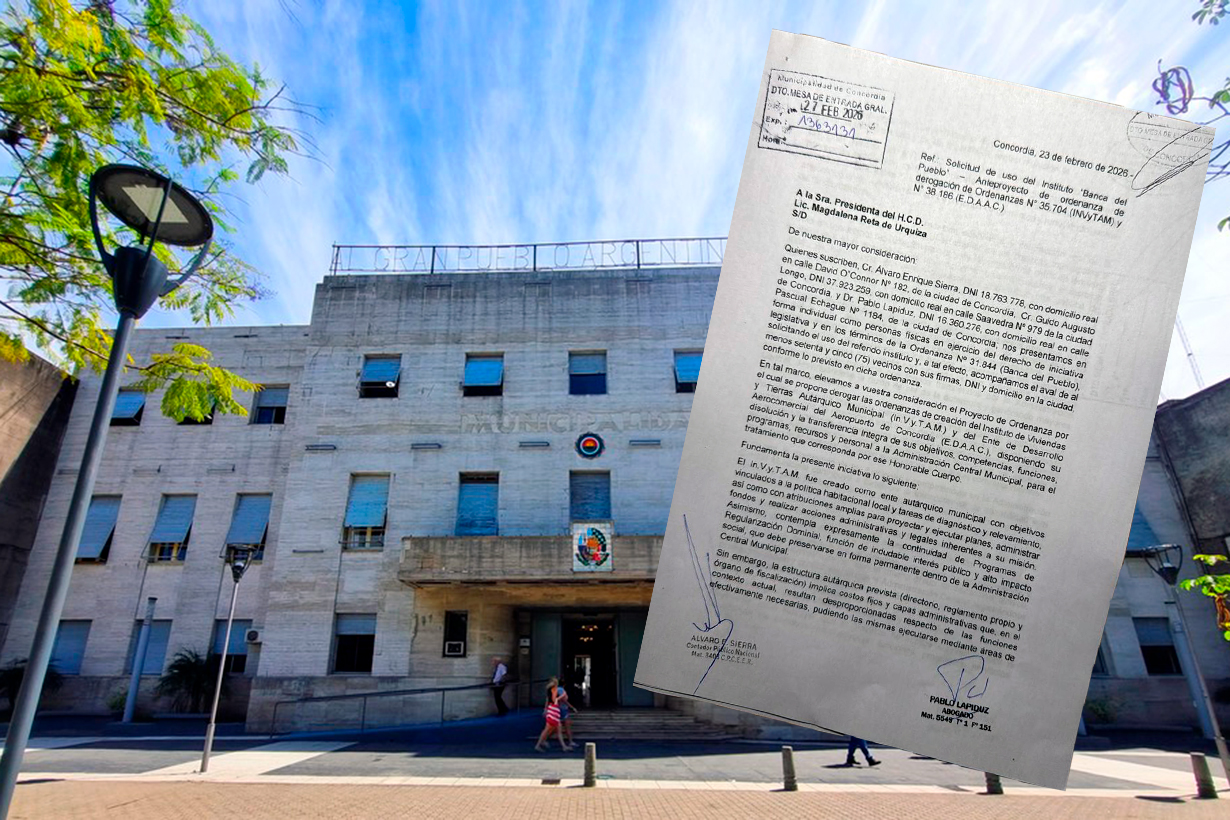 Ingresó el pedido para usar la Banca del Pueblo.