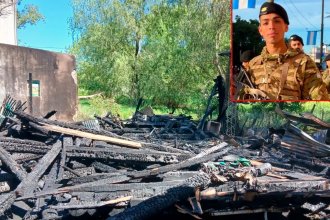 Soldado voluntario perdió todo tras el incendio de su departamento y necesita ayuda