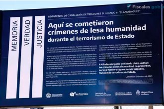 &ldquo;¿Dónde está el cartel de Memoria, Verdad y Justicia de Concordia?&rdquo;, pregunta conocido profesor