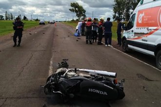Está grave y piden donantes de sangre para el policía accidentado en moto en la ruta 20