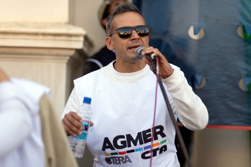 Esteban Gamarra conduce AGMER en Colón.