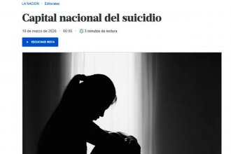 San José, su alta tasa de suicidios y la iniciativa estudiantil en el editorial de diario &ldquo;La Nación&rdquo;