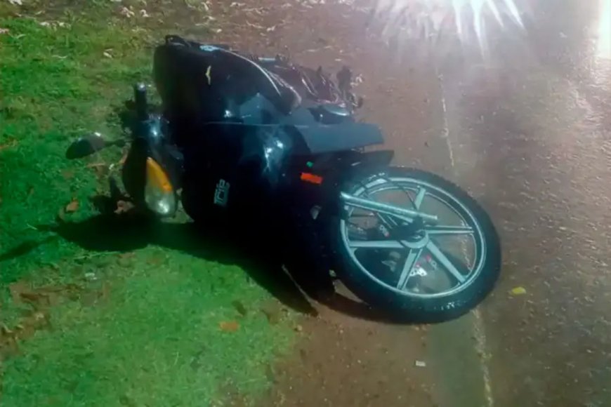 En esa moto iba el hombre de 35 años.