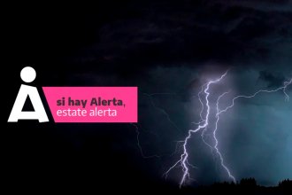 Hay alerta naranja por tormentas para Concordia, Federación, San Salvador, Federal y Feliciano