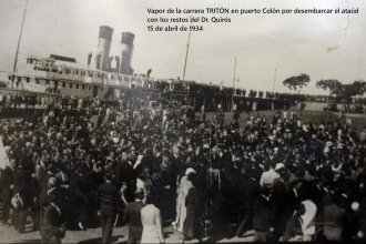El regreso de Quirós: cuando una multitud recibió los restos del gobernador e hijo ilustre de Colón